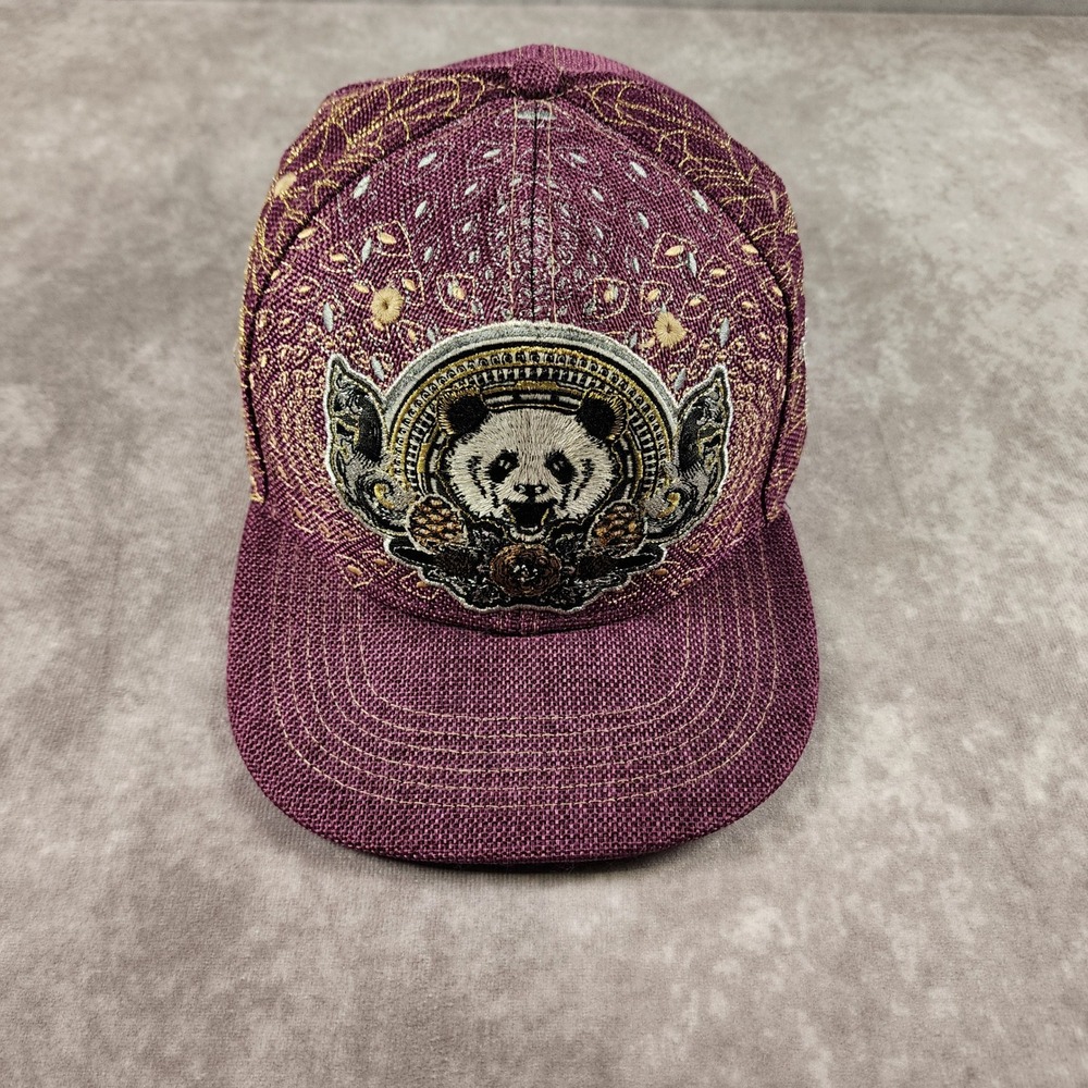 Grassroots California x Third Eye Pinecones Panda Hat L/XL Purple Ltd Edition